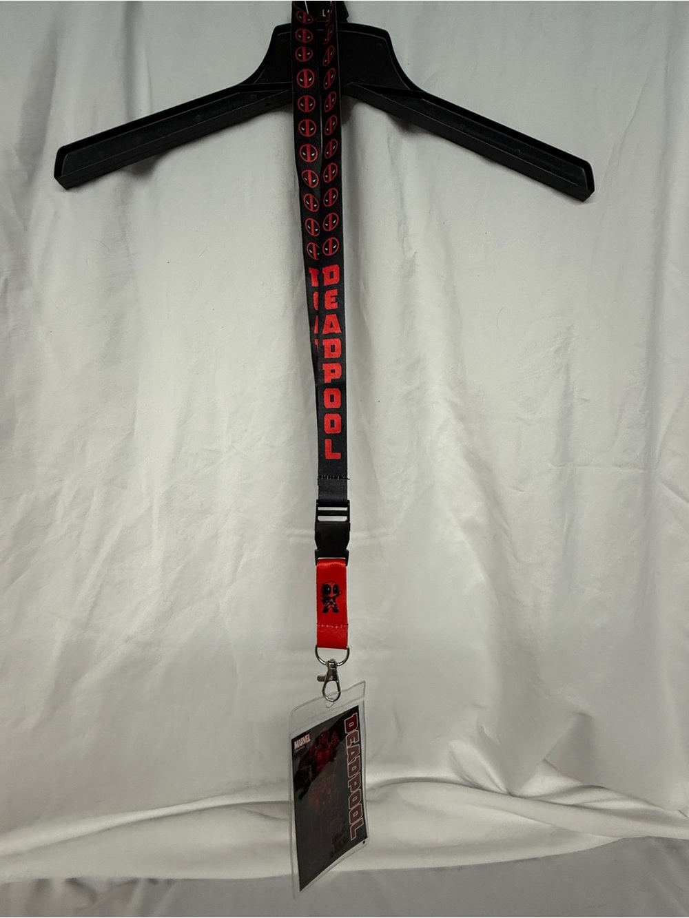 Deadpool Themed Lanyard ID Badge Holder Superhero Movie Keychain Neck Strap - Picture 5 of 10